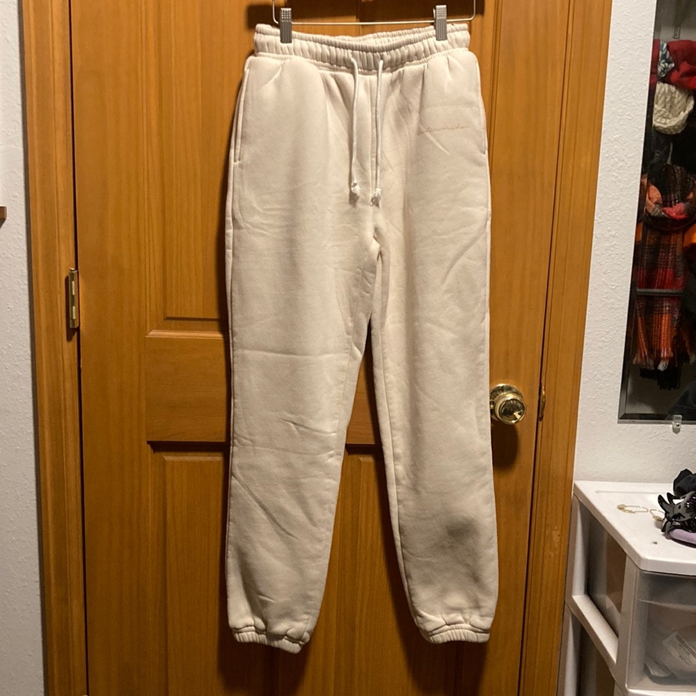 Kristin Made Cloud Sweatpants Cream Size Medium
